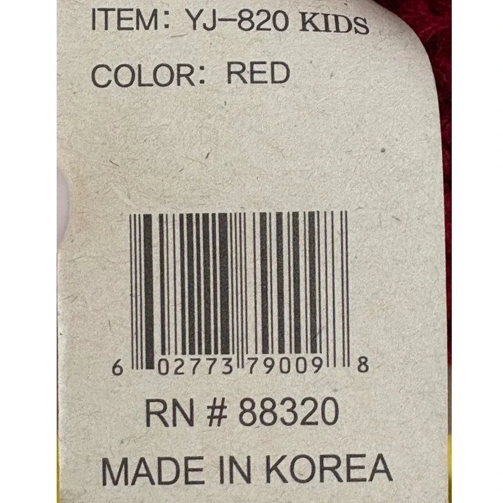 CC Kids Red Cable Knit Beanie Faux Fur Pom‎ Pom Winter Hat YJ-820 NEW